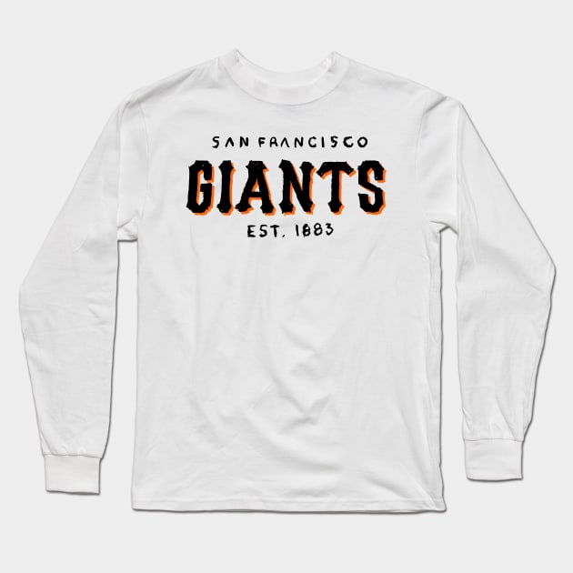 San Francisco Giaaaants 05 Long Sleeve T-Shirt by Very Simple Graph